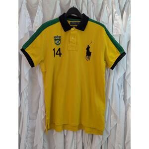 Ralph Lauren Yellow Polo Shirt with Green Accents